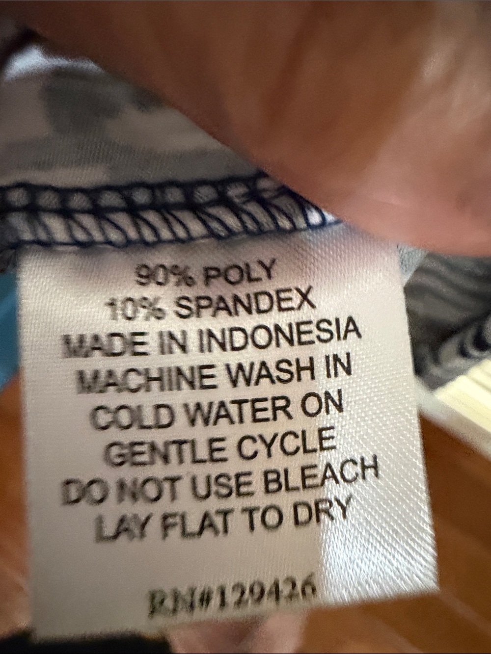 La mer luxe Sleeveless Navy & White Printed Shift Dress.Size Medium NWT - Picture 5 of 5